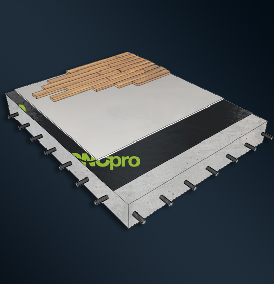 Insonorisation membrane SONOpro et béton